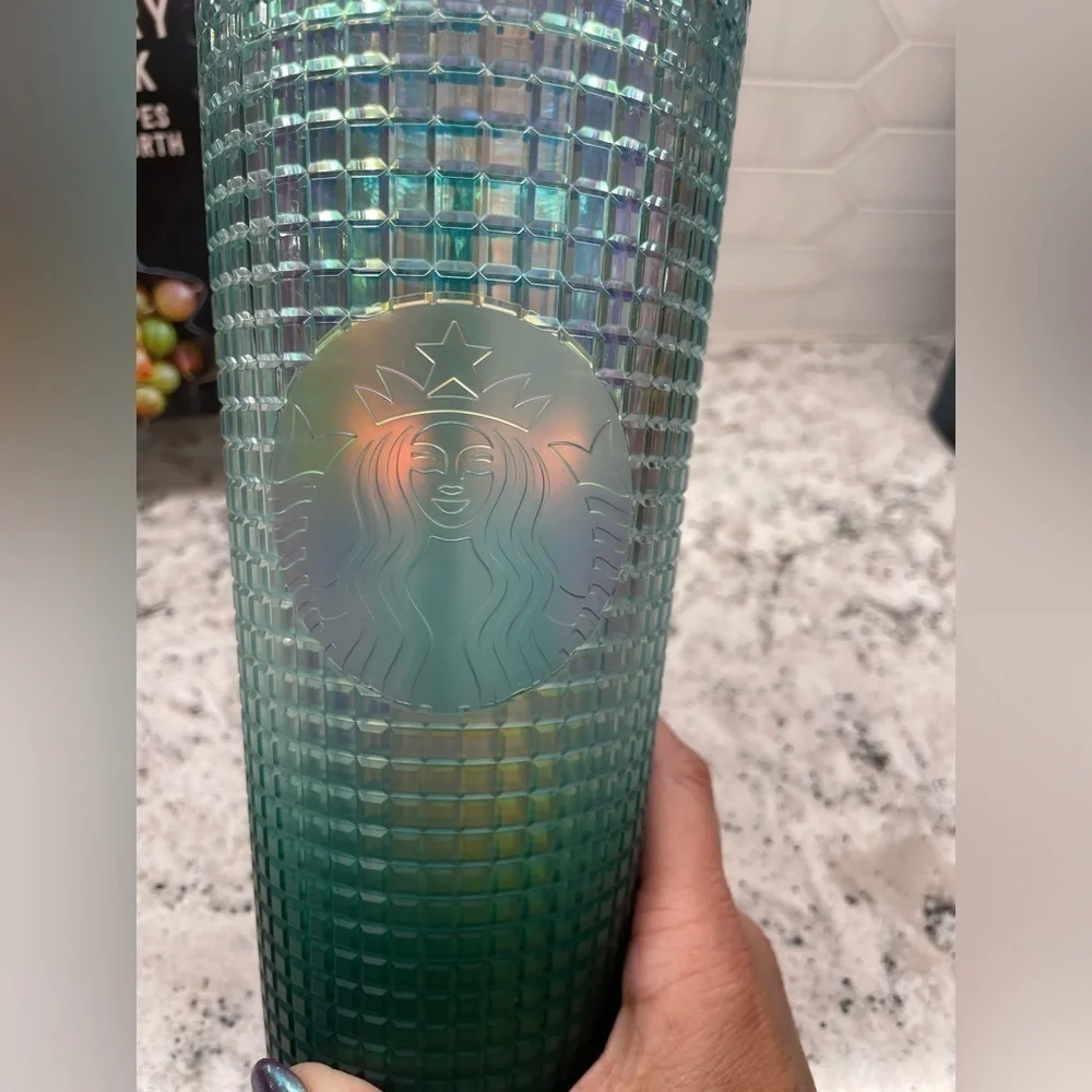 Starbucks Target Iridescent Teal Unicorn Grid Disco Tumbler. NWT. It’s WOW & HTF
